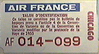 Air France Talon d'identification