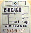 Air France Chicago Bag.