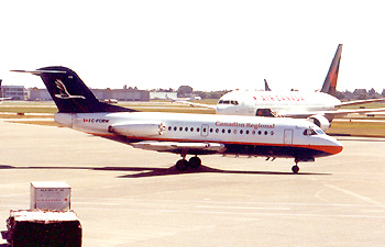 Fokker F.28, Canadian Regional, C-FCRW, fin 142