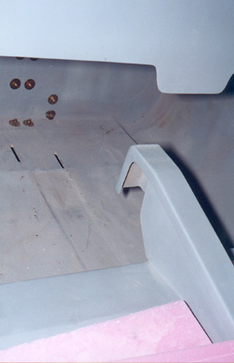Plancher de l'avion