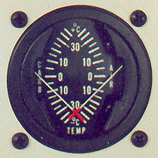 Indicateur double de température de carburateur et d'air