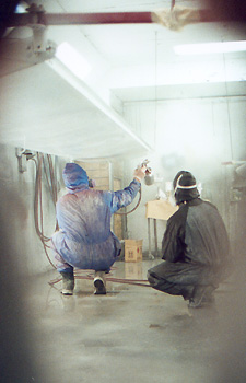 Application de la peinture