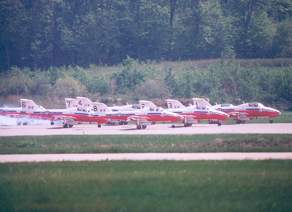 Snowbirds Quebec 9 juin 2001