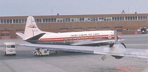 Vickers Viscount CF-TIG fin 642 TCA, sept 1965, Dorval